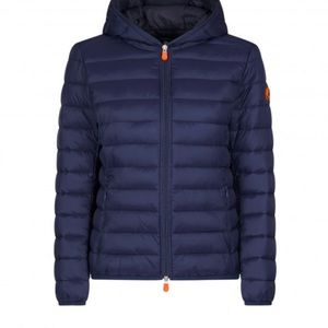 save the duck WWF approved navy puffer hooded coat